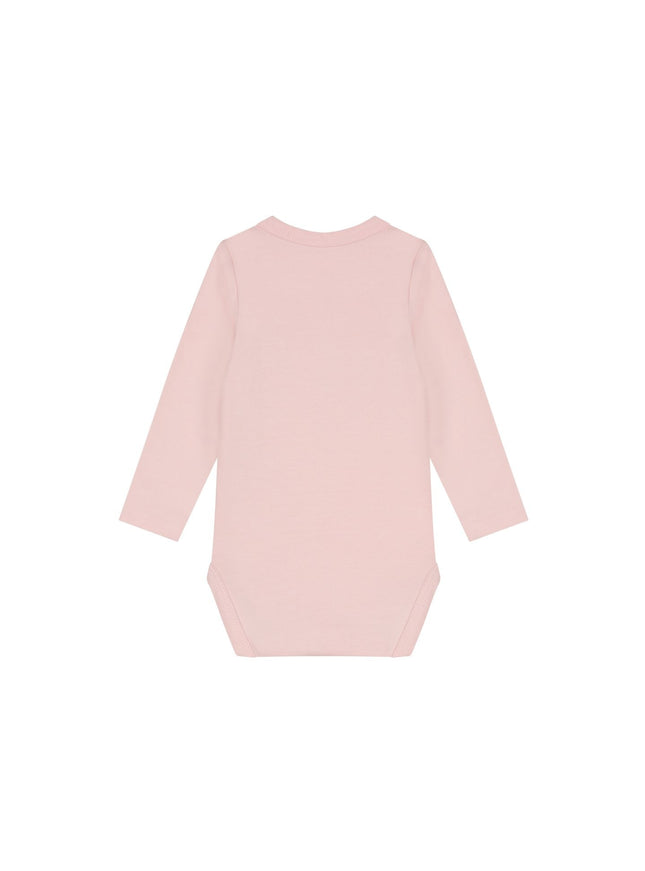 Malelions Malelions Junior Baby Longsleeve Bodysuit Signature Light Pink