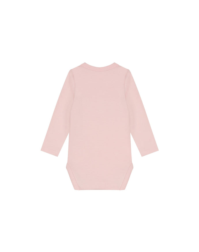 Malelions Malelions Junior Baby Longsleeve Bodysuit Signature Light Pink