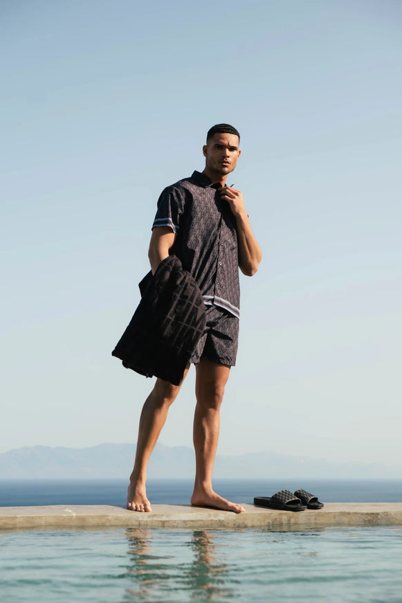 Malelions Malelions Set Monogram SS25 Black