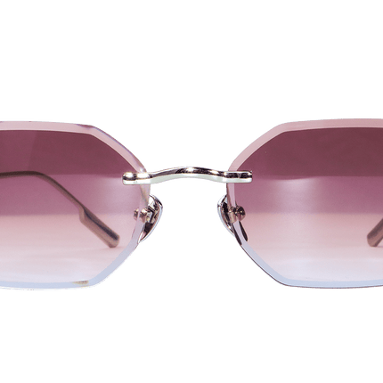 Noire Noire Sunglasses Chic White Gold / Pink