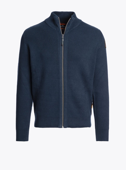 Parajumpers Parajumpers Full Zip Cardigan Sweater Manny FW25 Navy