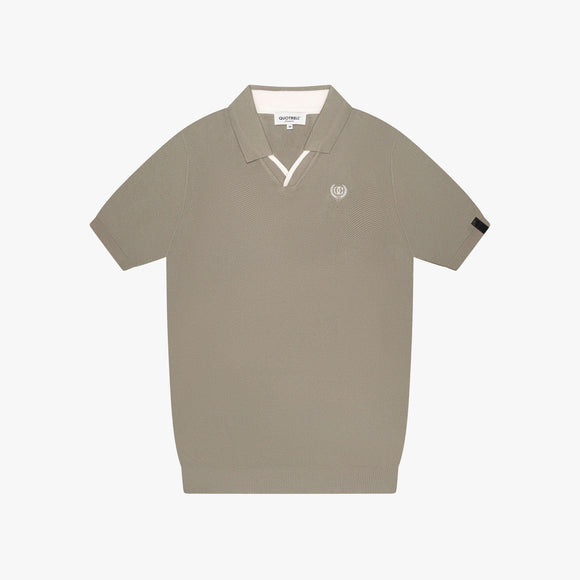 Quotrell Quotrell Couture Polo Elijah SS25 Faded Olive/White