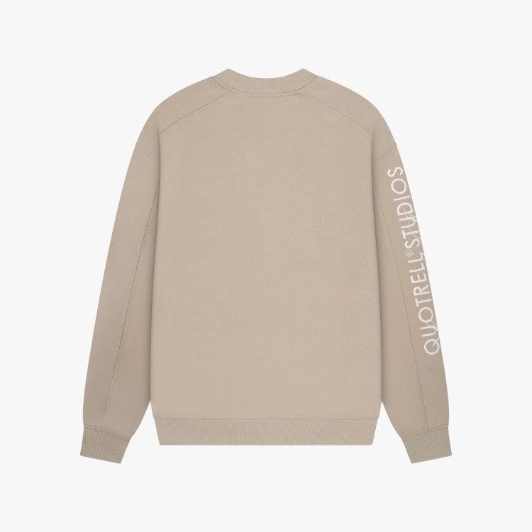 Quotrell Quotrell Crewneck Command FW25 Beige