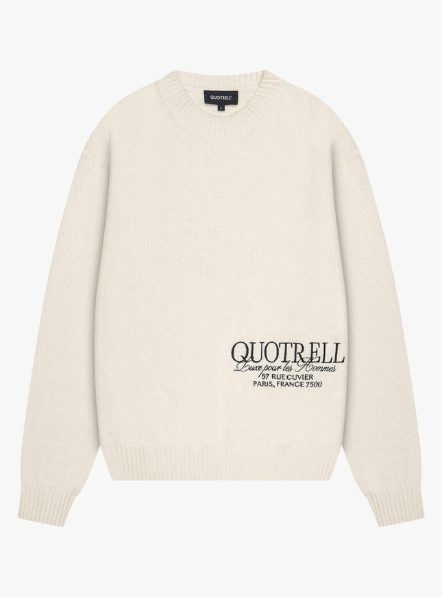 Quotrell Quotrell Crewneck Knitted Rico FW25 Ecru