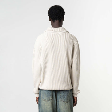 Quotrell Quotrell Half Zip Jace Studio FW25 Light Grey Melee/Blu