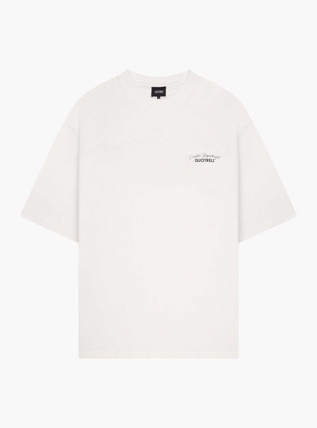 Quotrell Quotrell T-Shirt Department FW25 White/Black