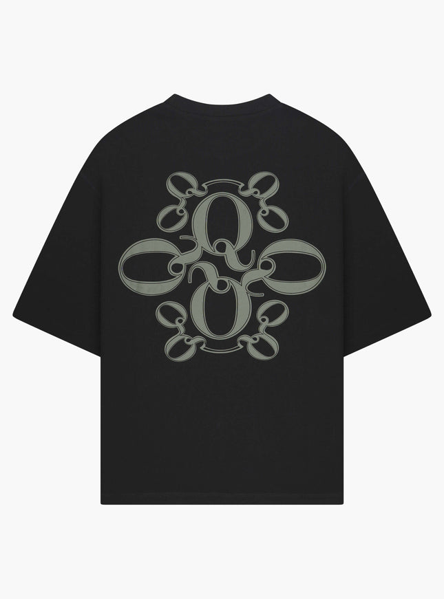 Quotrell Quotrell T-Shirt Insignia FW25 Black/Moss Green