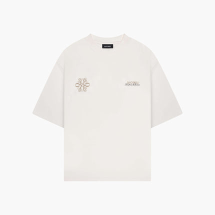 Quotrell Quotrell T-Shirt Insignia FW25 Ecru/Taupe
