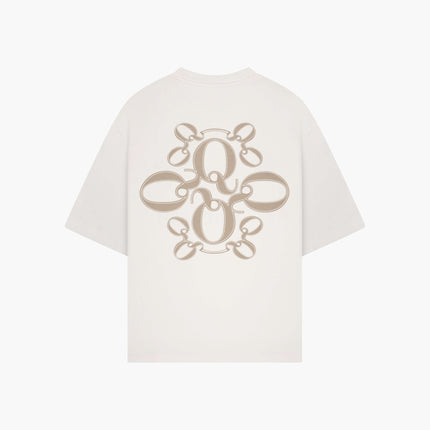 Quotrell Quotrell T-Shirt Insignia FW25 Ecru/Taupe