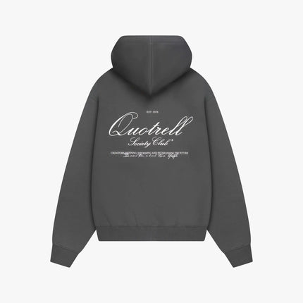 Quotrell Quotrell Zip Hoodie Creators FW25 Anthracite/White