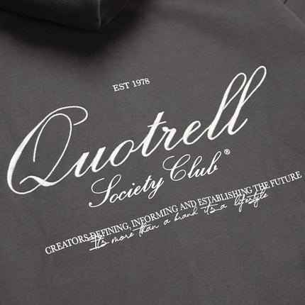 Quotrell Quotrell Zip Hoodie Creators FW25 Anthracite/White