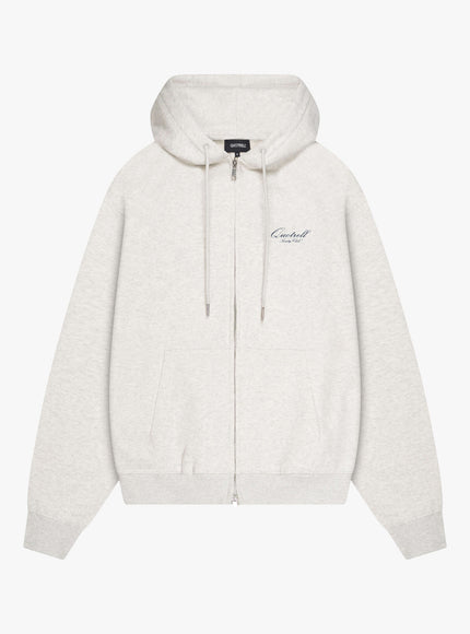 Quotrell Quotrell Zip Hoodie Creators FW25 Light Grey Melee/Blu