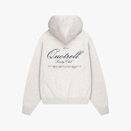 Quotrell Quotrell Zip Hoodie Creators FW25 Light Grey Melee/Blu