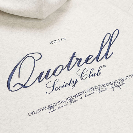 Quotrell Quotrell Zip Hoodie Creators FW25 Light Grey Melee/Blu