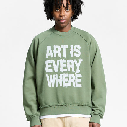 Reternity Reternity Sweater Art Is Everywhere FW25 Washed Green