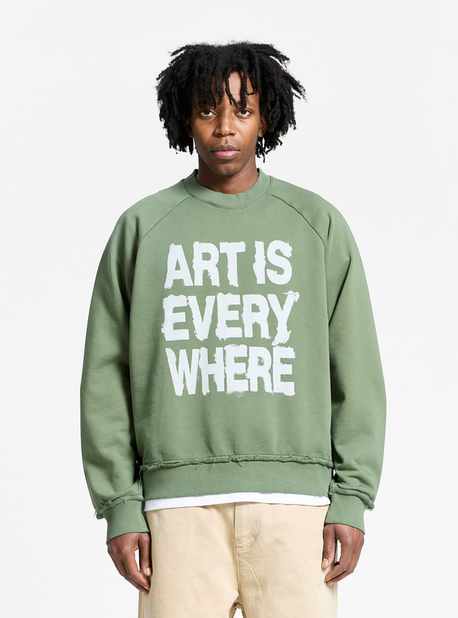 Reternity Reternity Sweater Art Is Everywhere FW25 Washed Green