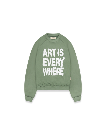 Reternity Reternity Sweater Art Is Everywhere FW25 Washed Green
