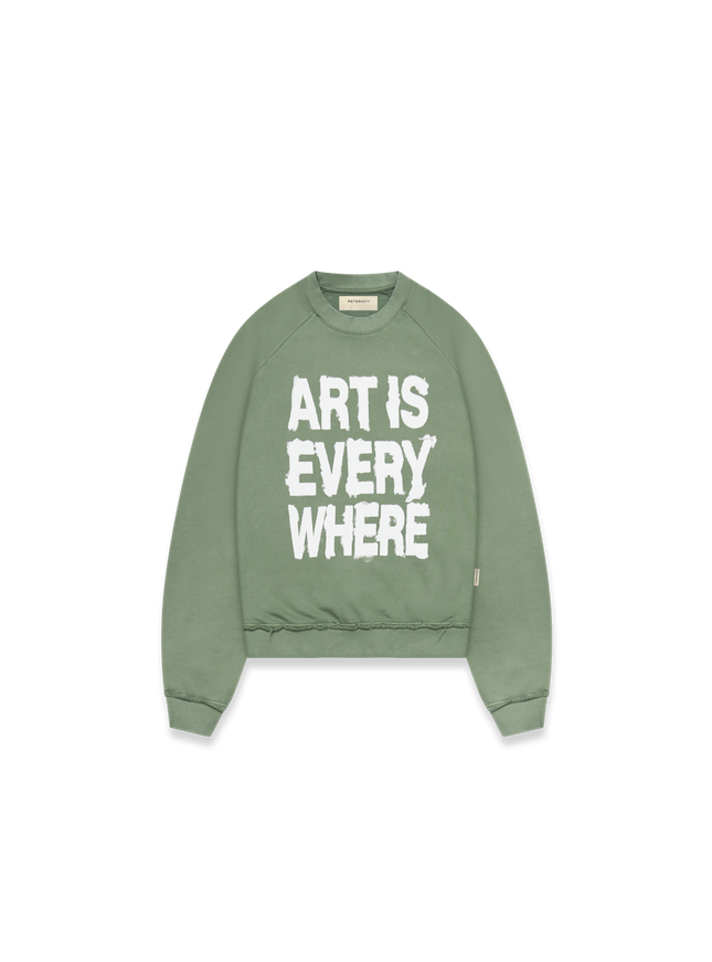 Reternity Reternity Sweater Art Is Everywhere FW25 Washed Green
