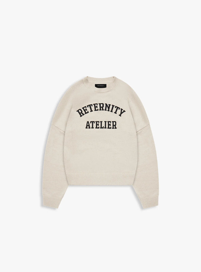 Reternity Reternity Sweater Evenie Logo Knit FW25 Cream