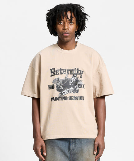 Reternity Reternity T-Shirt Painting Service FW25 Sand