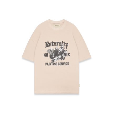 Reternity Reternity T-Shirt Painting Service FW25 Sand