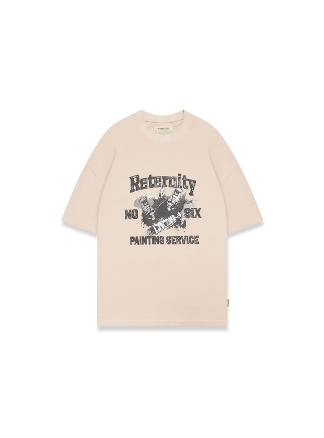 Reternity Reternity T-Shirt Painting Service FW25 Sand