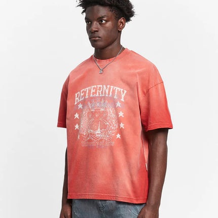Reternity Reternity T-Shirt University SS25 Heavy Bleached Red