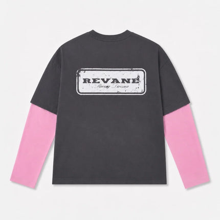 RÊVANE RÊVANE Longsleeve Racing Division Grey/Pink