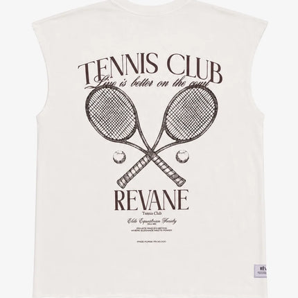 RÊVANE RÊVANE Sleeveless Shirt Tennis Club Off White