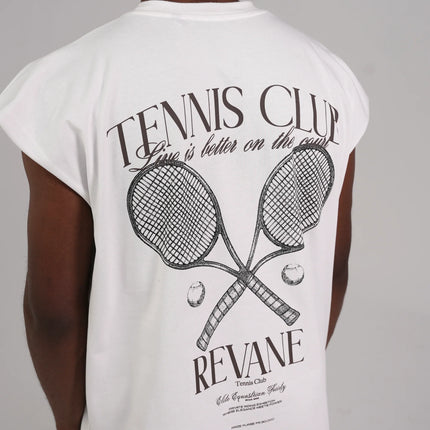 RÊVANE RÊVANE Sleeveless Shirt Tennis Club Off White
