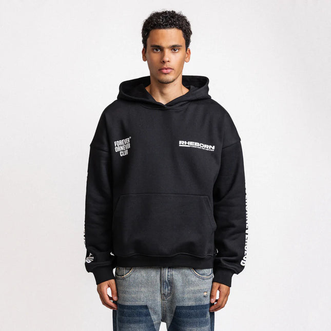 Rheborn Rheborn Hoodie Forever Or Never Club FW25 Black