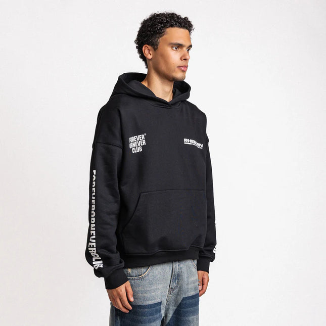 Rheborn Rheborn Hoodie Forever Or Never Club FW25 Black
