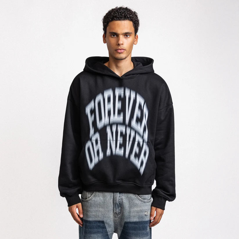 Rheborn Rheborn Hoodie Forever Or Never FW25 Black