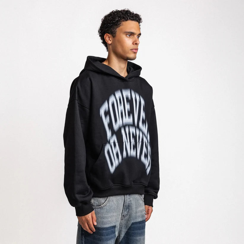 Rheborn Rheborn Hoodie Forever Or Never FW25 Black