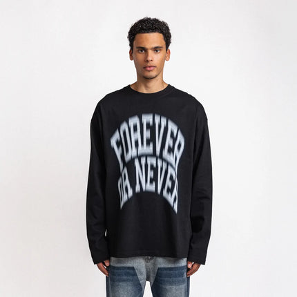 Rheborn Rheborn Longsleeve Forever Or Never  FW25 Black