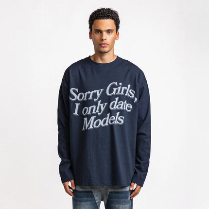 Rheborn Rheborn Longsleeve I Only Date Models FW25 Navy