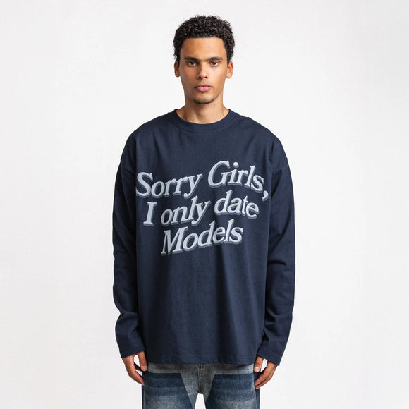 Rheborn Rheborn Longsleeve I Only Date Models FW25 Navy