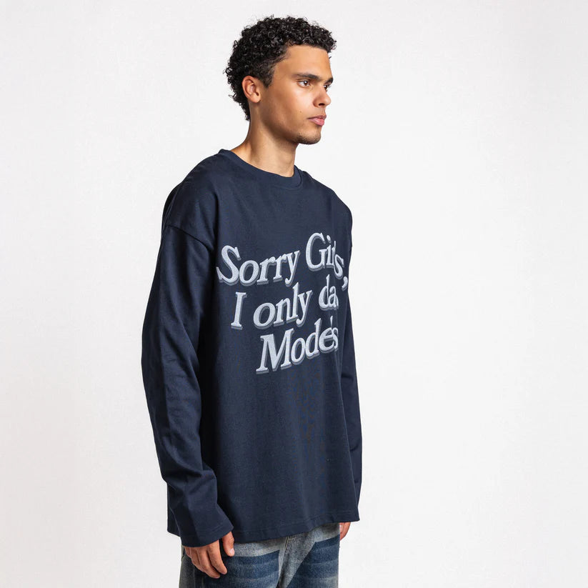 Rheborn Rheborn Longsleeve I Only Date Models FW25 Navy