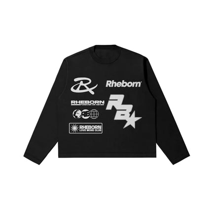 Rheborn Rheborn Longsleeve Multi Logo FW25 Black