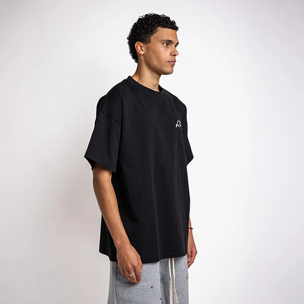 Rheborn Rheborn T-Shirt Handwritten Logo FW25 Black