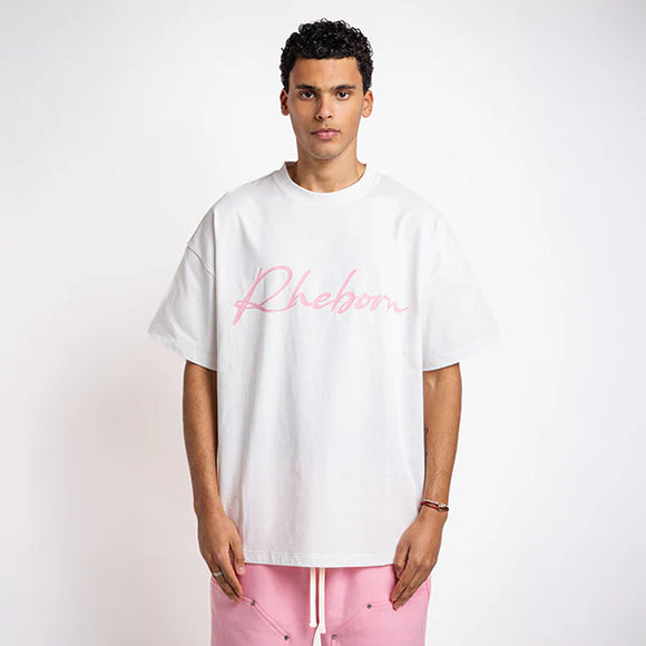 Rheborn Rheborn T-Shirt Handwritten Logo FW25 Pink