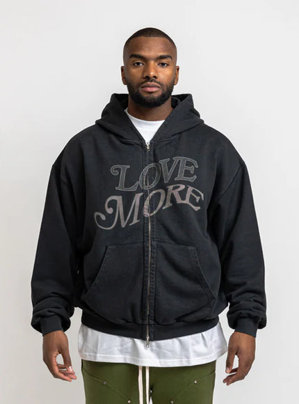 Rheborn Rheborn Vest Love More Zip- Up FW25 Vintage Black