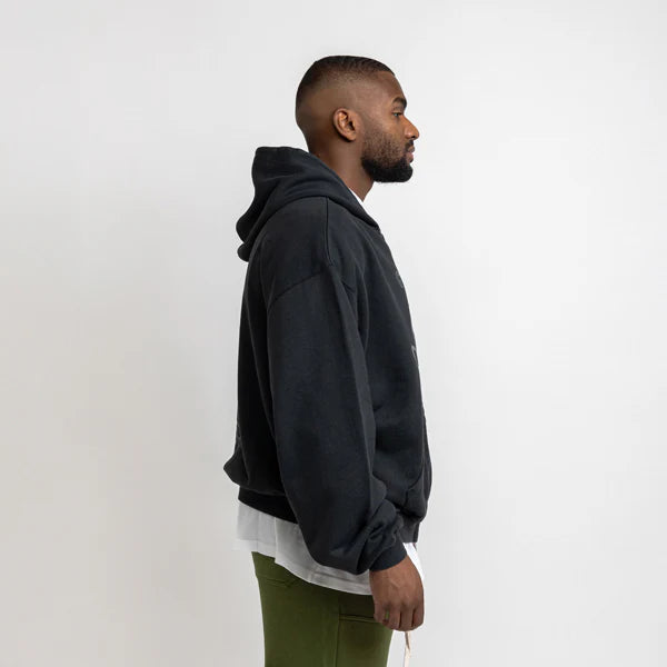 Rheborn Rheborn Vest Love More Zip- Up FW25 Vintage Black