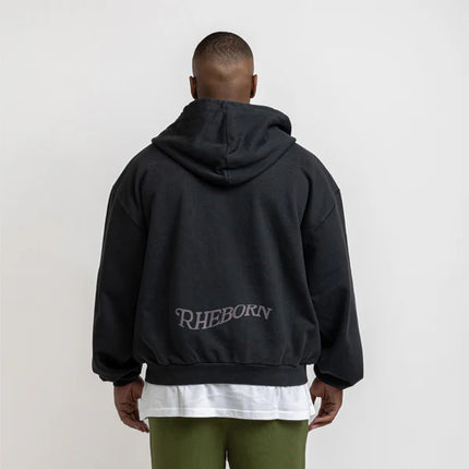 Rheborn Rheborn Vest Love More Zip- Up FW25 Vintage Black