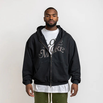 Rheborn Rheborn Vest Love More Zip- Up FW25 Vintage Black