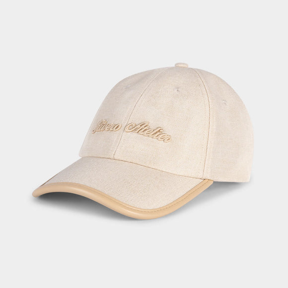 Rivero Rivero Cap Signature Atelier Linen SS26 Beige
