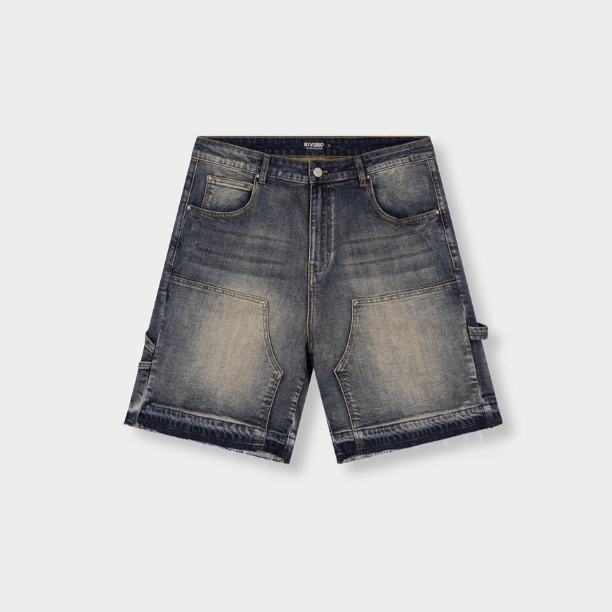 Rivero Rivero Denim Shorts Worker SS26 Midnight Blue