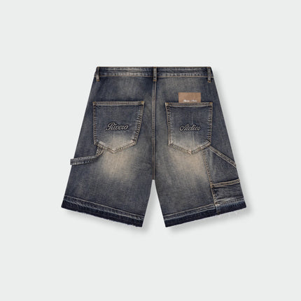 Rivero Rivero Denim Shorts Worker SS26 Midnight Blue