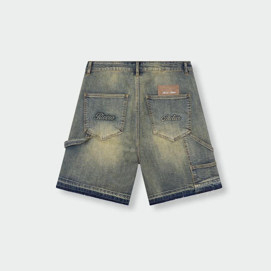 Rivero Rivero Denim Shorts Worker SS26 Verdian