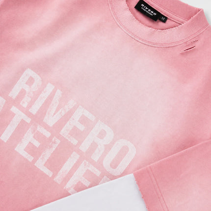 Rivero Rivero Double Layered Fade Artifact FW26 Pink